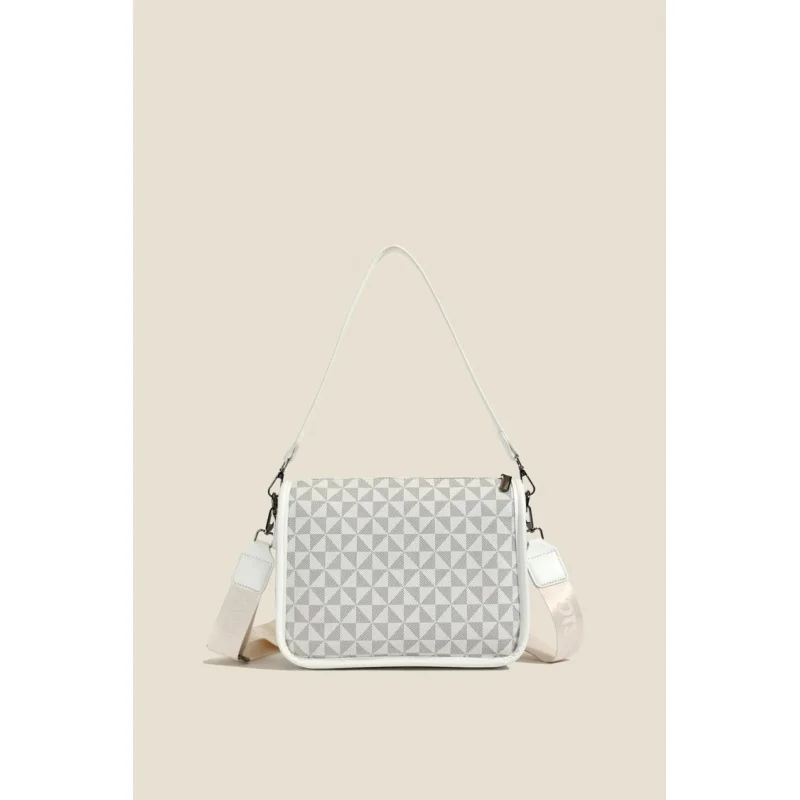 

Элегантная женская сумка через плечо, кожаная конструкция с модной фурнитурой, стиль-мессенджер, легкая переноска