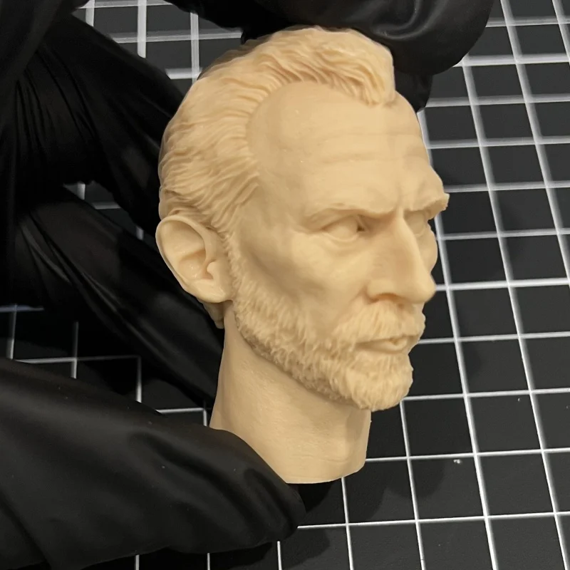 

1/6 Scale Male Head Sculpt Unpainted Model Resin Bust for DIY Custom Figure Collectible Display Decoration Accessory