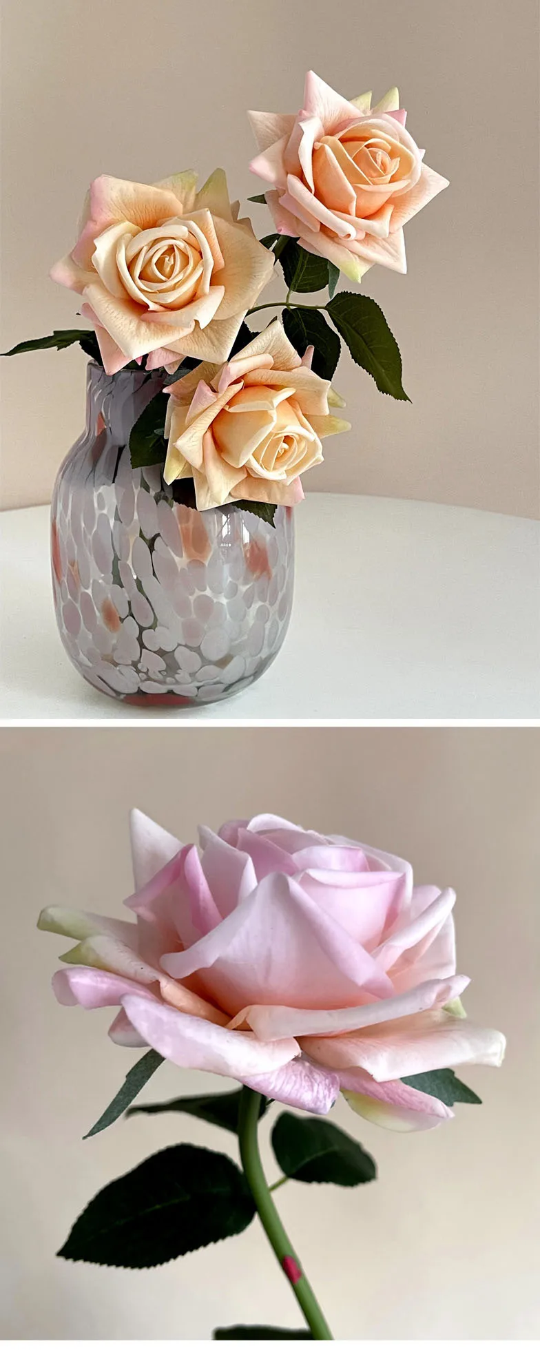 4 Stück Feuchtigkeitsspendende Künstliche Rosenblumen, Echt Aussehende Rosen, Hochzeitsdekoration, Blumenstrauß, Partydekoration, Heimdekoration, Foto-Requisiten – Detail 10