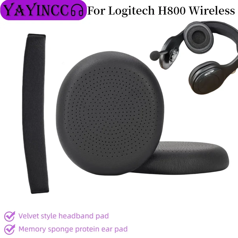 

YAYINCC Replacement Ear Pads Cushions Earpads Earmuffs Repair Parts For Logitech H800 Wireless Gaming Headset