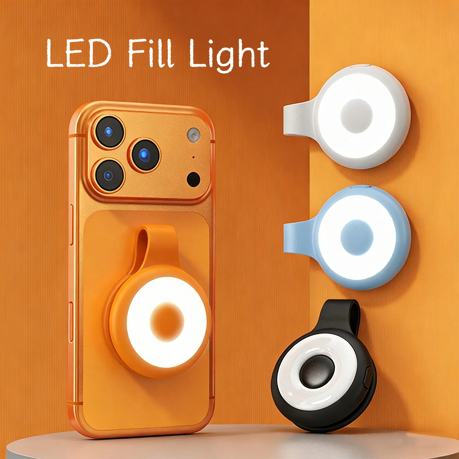 

Магнитный заполняющий светильник для телефона с зеркалом, портативный зажим для селфи для ночной съемки, помощник по фотосъемке для TikTok YouTub