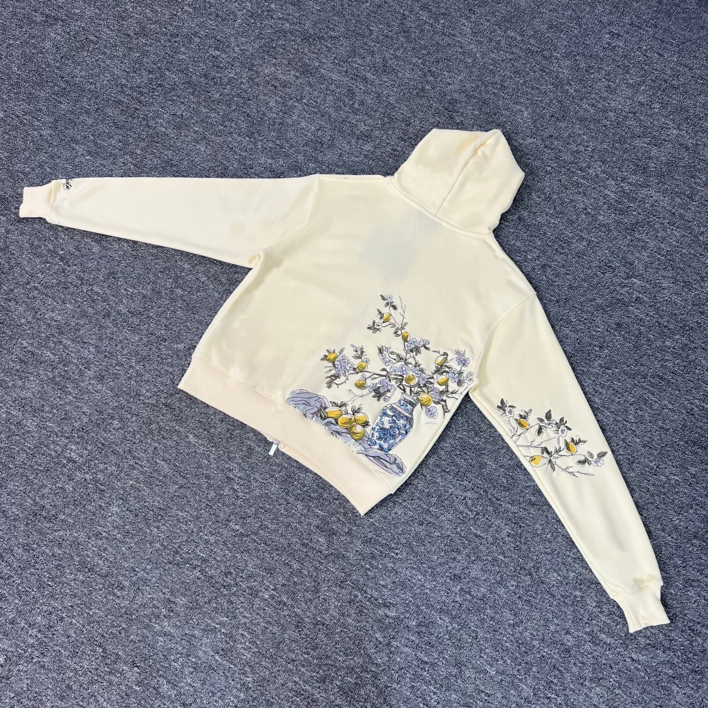 سترة Derschutze 2026 الجديدة من Eden المطرزة ذات الوزن الثقيل والمبطنة بالصوف مع قلنسوة بسحاب