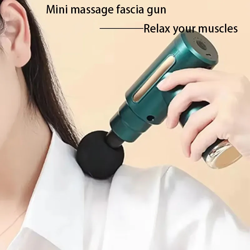 Fascial Machine Muscle Relaxation USB Mini Massage Gun Vibration Gun Massage Fitness Equipment Neck Grasping Fascia Gun