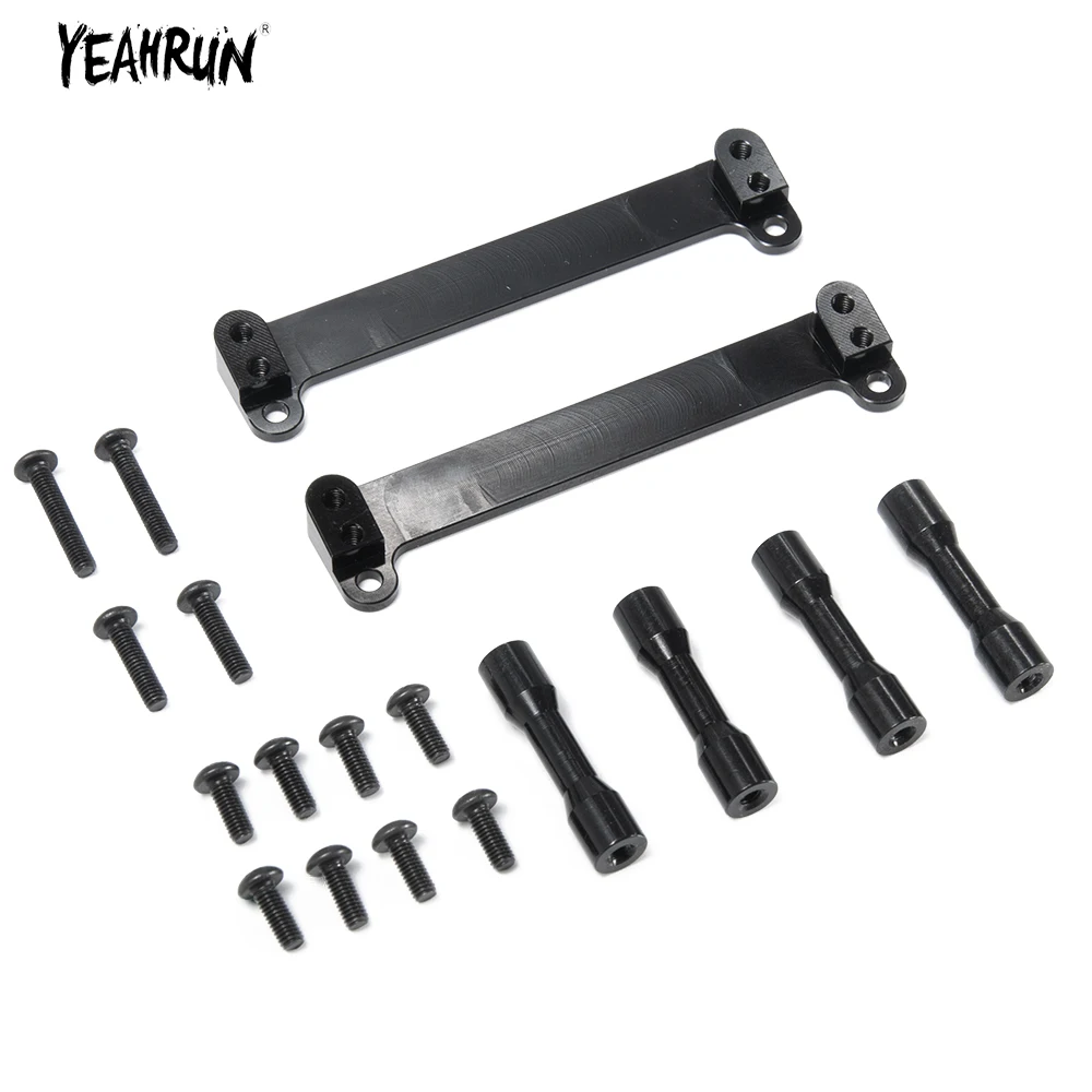 YEAHRUN 1pair Car Shell Lifting Parts Metal Special Mount Lift Kit bracket for RC4WD TF2 1/10 RC Crawler Car Body Upgrade Parts