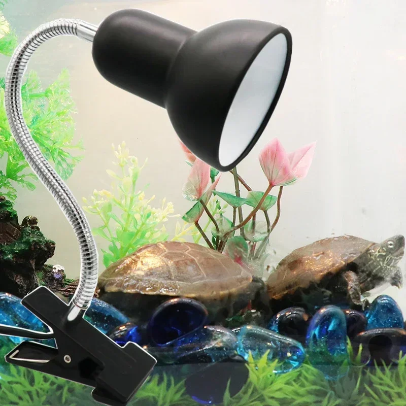 Turtle lizard bird room basking lamp reptile full spectrum ultraviolet heating insulation calcium supplement sun UVB lamp clip