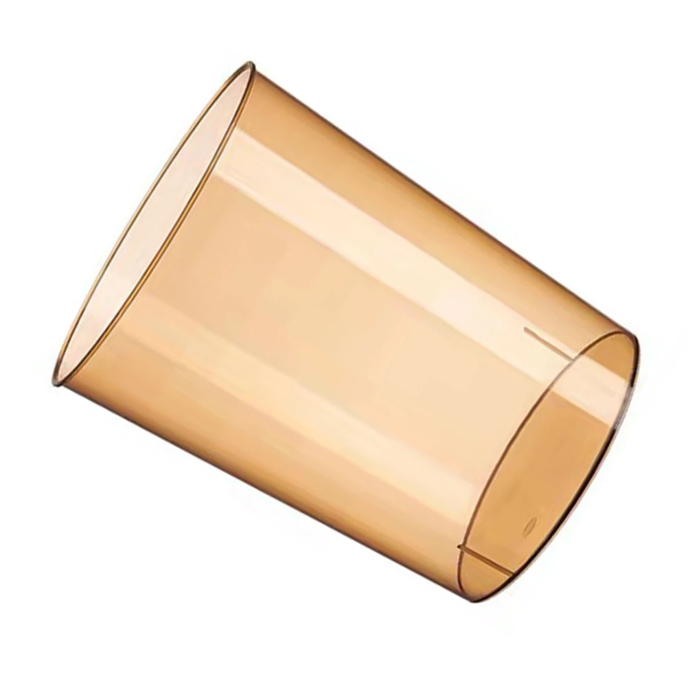 

Transparent Trash Can Round Small Household Bin Clear Waste Garbage Cans Bathroom Paper Container Mini Basket