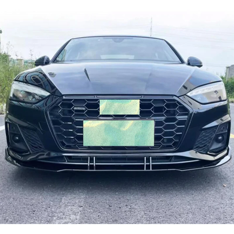 For 3PCS Front Bumper Lip Diffuser NEW Audi A5 S5 RS5 Splitter Collision Avoidance Accessories Body Kit 2021 2022 2023 Year