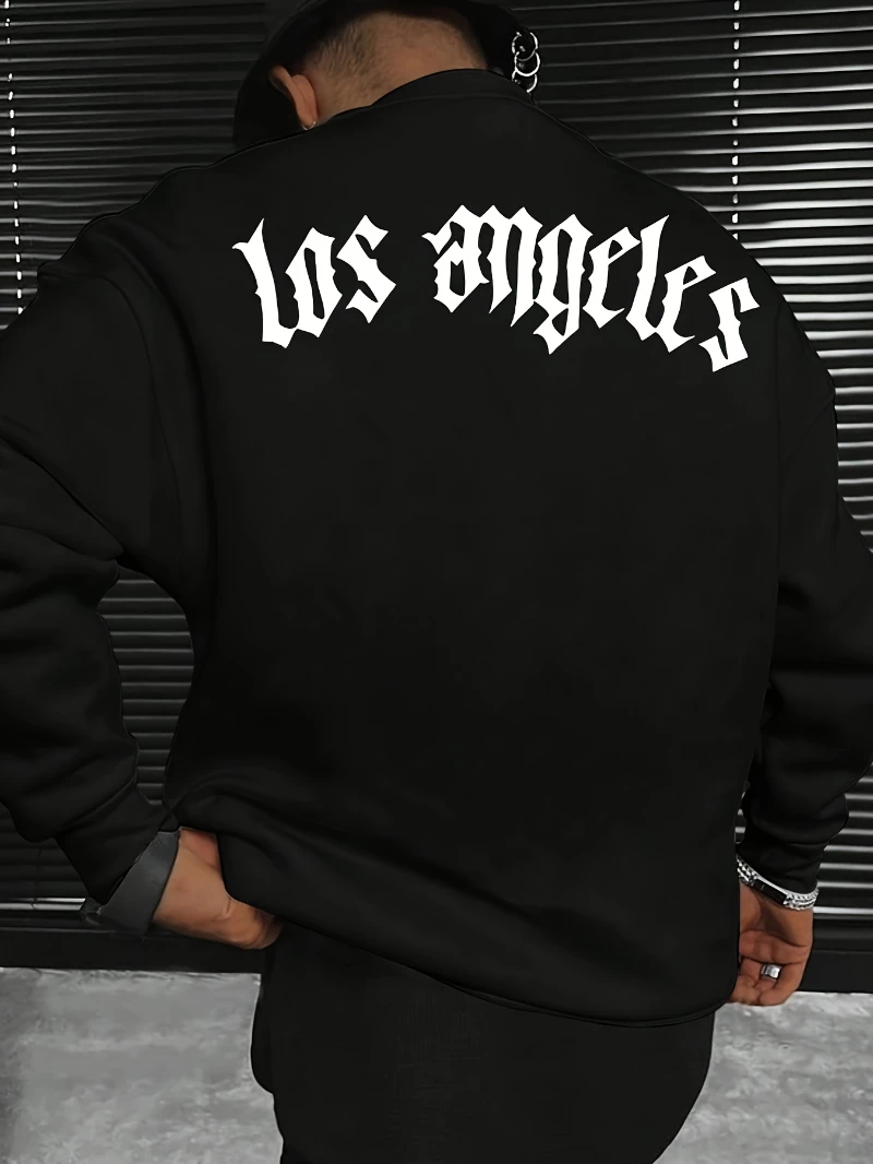 

Polyester Fiber Polyester Fashionable Mens Casual Long 2025 Autumn Winter Round-neck Hoodie Is for Both Men and Women Top