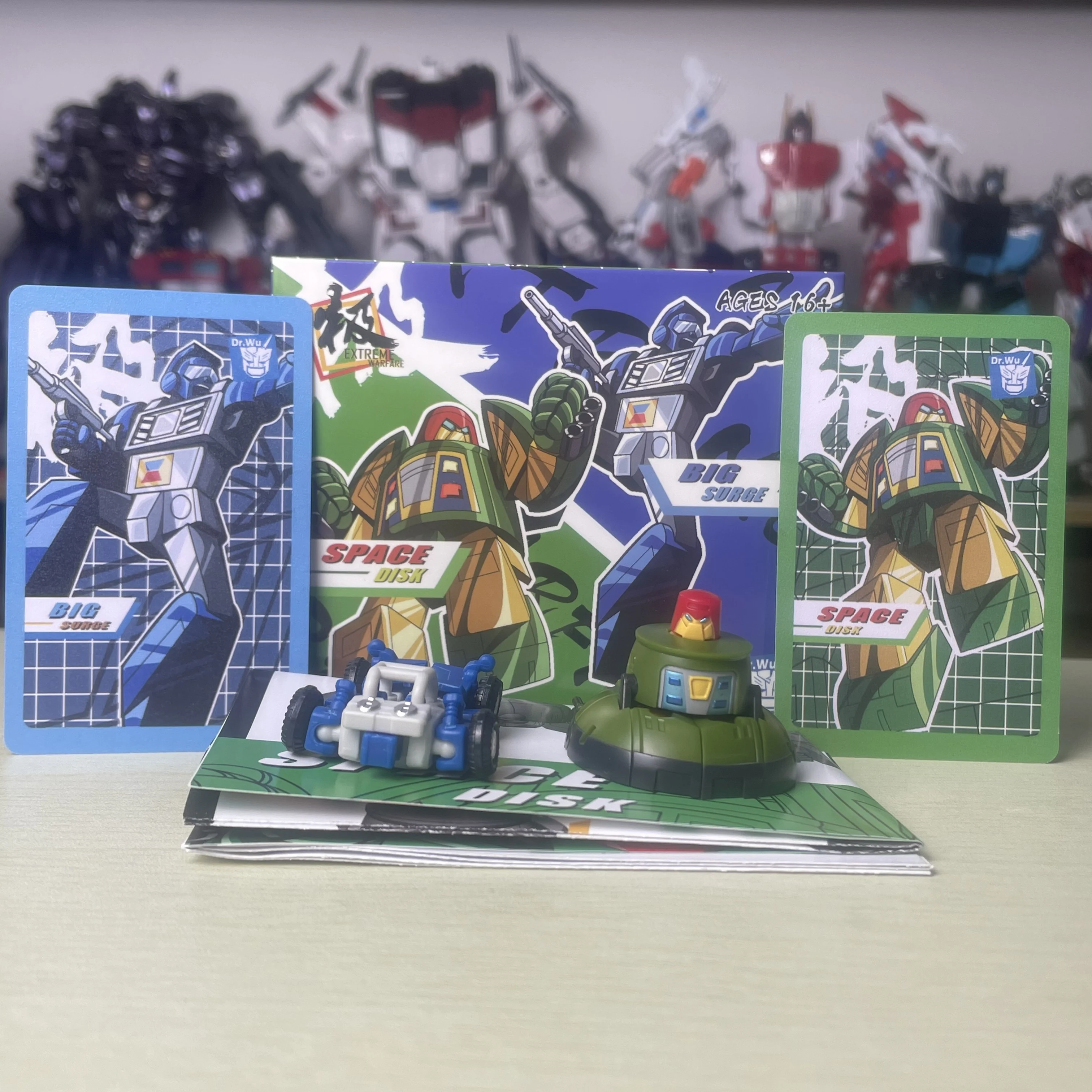 Dr.Wu Dw-E03 Dw-E22 Primaire Kleur Mini Ufo Enorme Golf Pak Kleinschalige Transformatie Action Figure Model Collectie Speelgoed