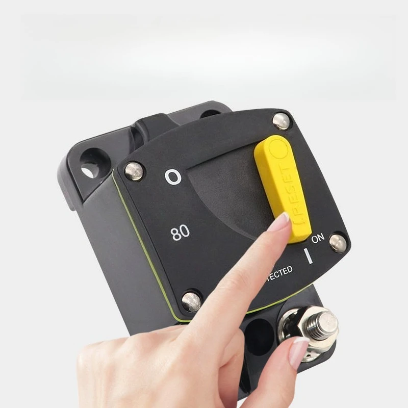 Automotive Circuit Breaker Manual Reset High Current Overload Protection Restorable Switch RV Off-road Vehicle Yacht Universal