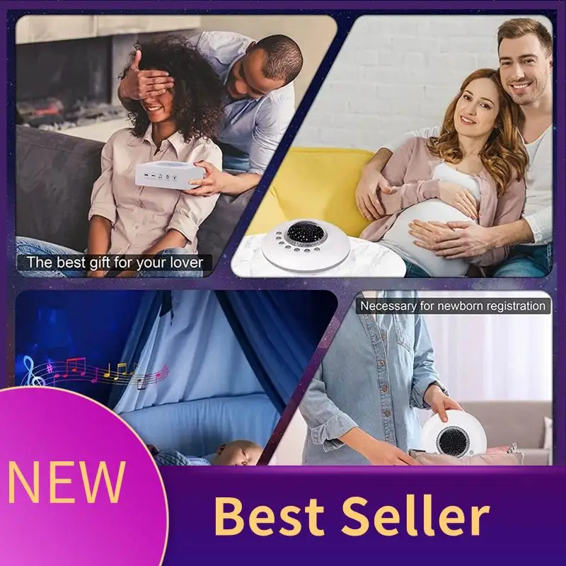 

HFES детская машина с белым шумом, перезаряжаемая через USB, звуковая машина с таймером отключения, пустышка для сна, релаксационный монитор для сна, Durab