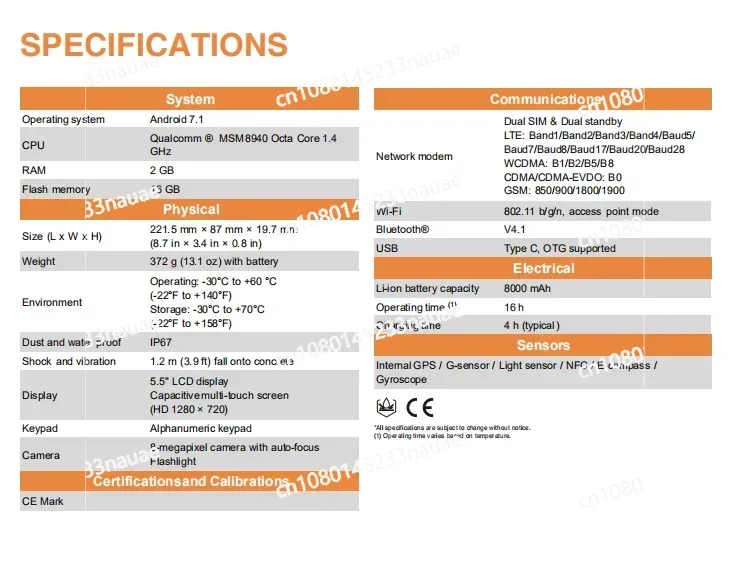 Professional Data Controller GPS RTK Collector CHC HCE320 Handheld GNSS