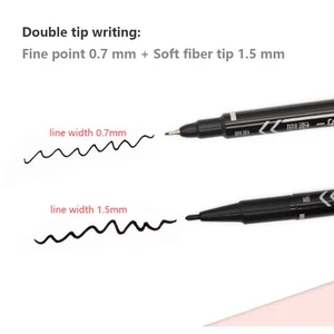 Waterproof Double Face Permanent Markers, Colorful, Oily Ink, Sketching Painting, Art School Material, Station Sleeve, 10 PCS 6 Main Sales Nanjing Pen - №6