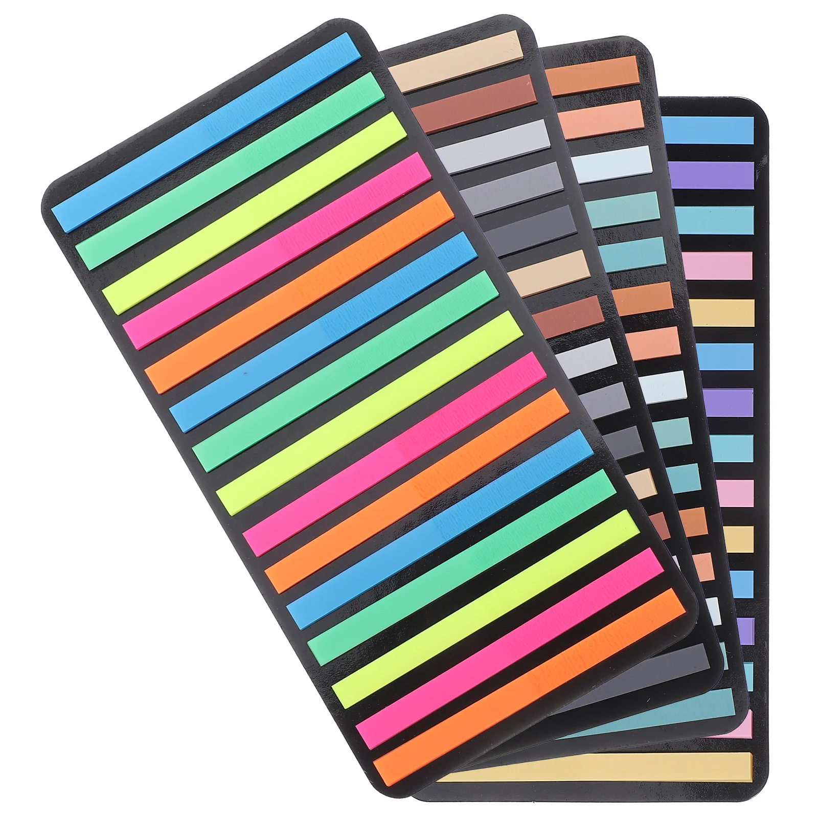

4 set 4 Sets Colored Sticky Tabs Portable Reading Strips Highlight Bookmarks For Notes Index Markers Clear Sentence Learning