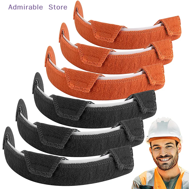 [W]2/6pcs Helmet Sweatbands Hard Hat Welding Sweat Band Cushion Sweatband Helmet Comforter Pad For Summer Headband Sweatband