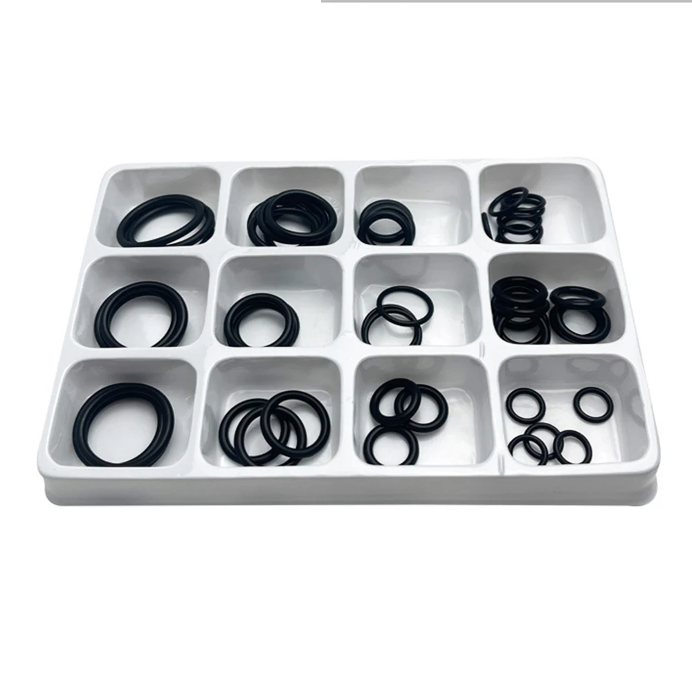 50PCS/LOT Rubber O Ring Black O-Ring Washer Seals Watertightness Assortment Different Size