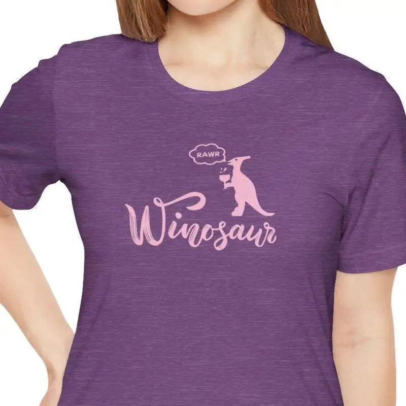 

Winosaur T Shirt Women'S Funny Wine Trendy Idea Dinosaur Drinker Mom Humor Gen X For