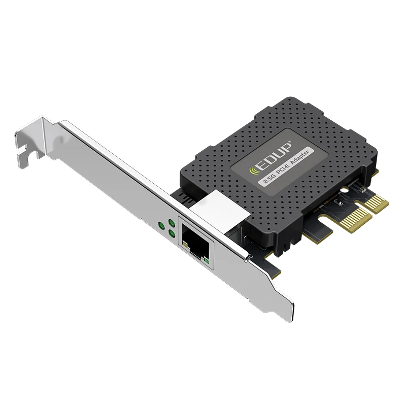 EDUP 2.5GBase-T PCIe Network Adapter WiFi Card 2500/1000/100Mbps PCI Express Gigabit Ethernet Card RJ45 LAN Adapter Converter