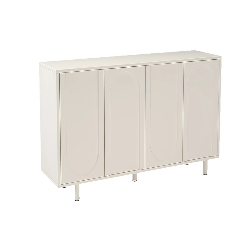 

Cream bedroom by the wall, at the end, storage and storage in the living room, simple and modern drawers, five bucket cabinet