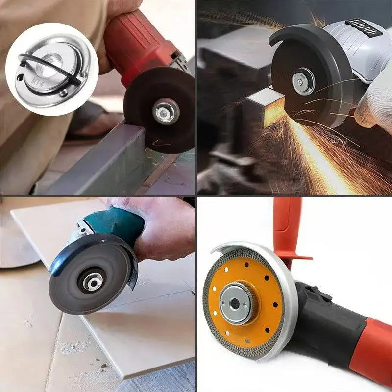M14 Angle Grinder Quick-Release Self-Locking Grinding Head Pressing Plate Flange Nut, M10 Polisher Black Version Accessories