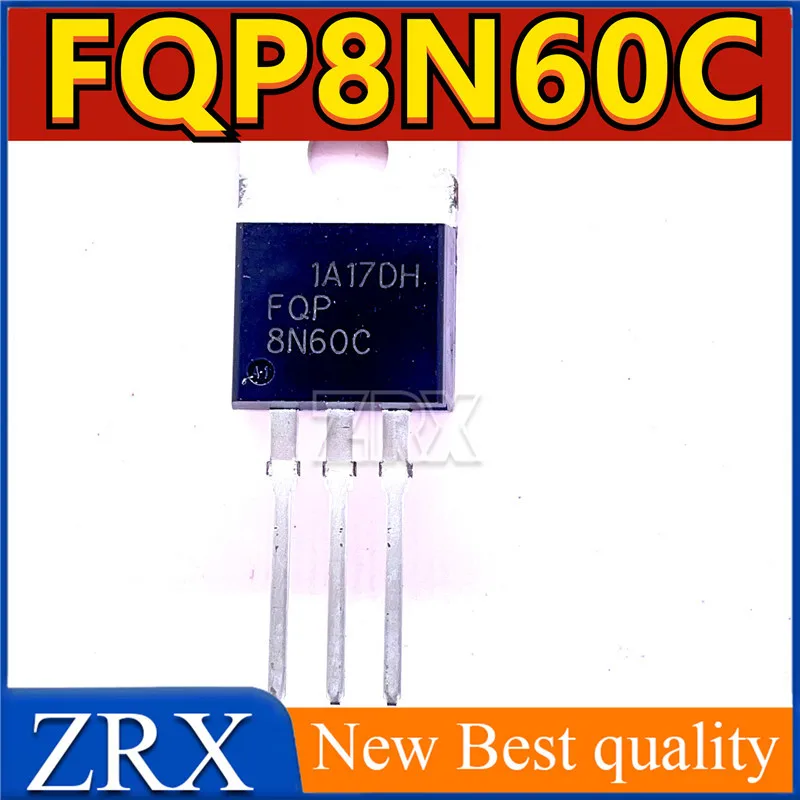 5Pcs/Lot New Original   FQP8N60C Triode Integrated Circuit Good Quality In Stock In Stock