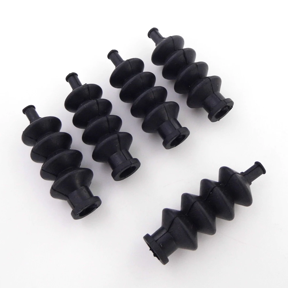 5PCS Rudder Push Rod Waterproof Rubber Bellow Linkage Tie Rod Seals Equipment Box Seal Rubber for RC Boat MONO CAT