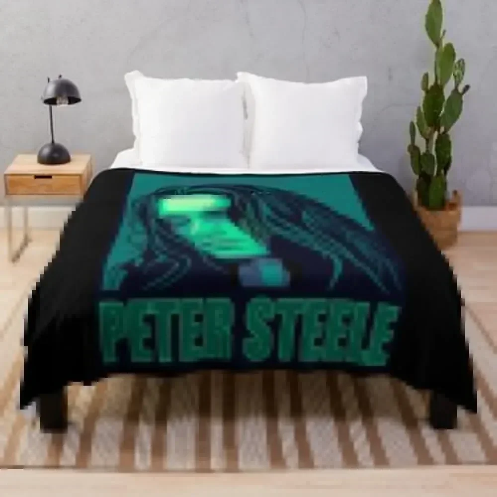 

Day Gift For Peter Steele Halloween Throw Blanket Cozy Throw Blanket for Bed Sofa Chair