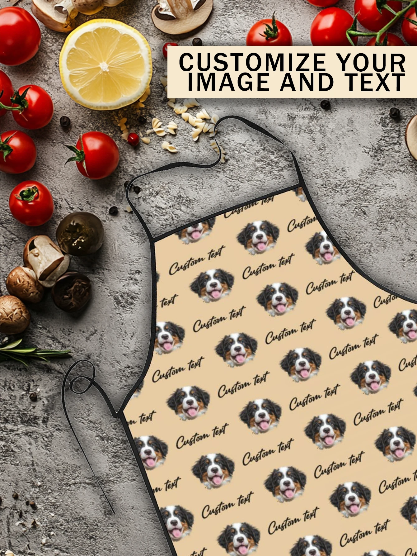 مخصص طباعة النص الرجال المطبخ المئزر التوقيع مآزر المطبخ المنزل الخبز الملابس عيد ميلاد سعيد #1