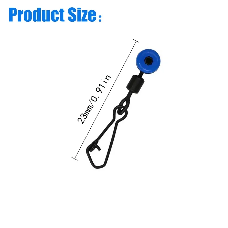 30PCS Feeder Adapter Swivel Method Quick Change Swivel Float Adapter Fishing Swivel