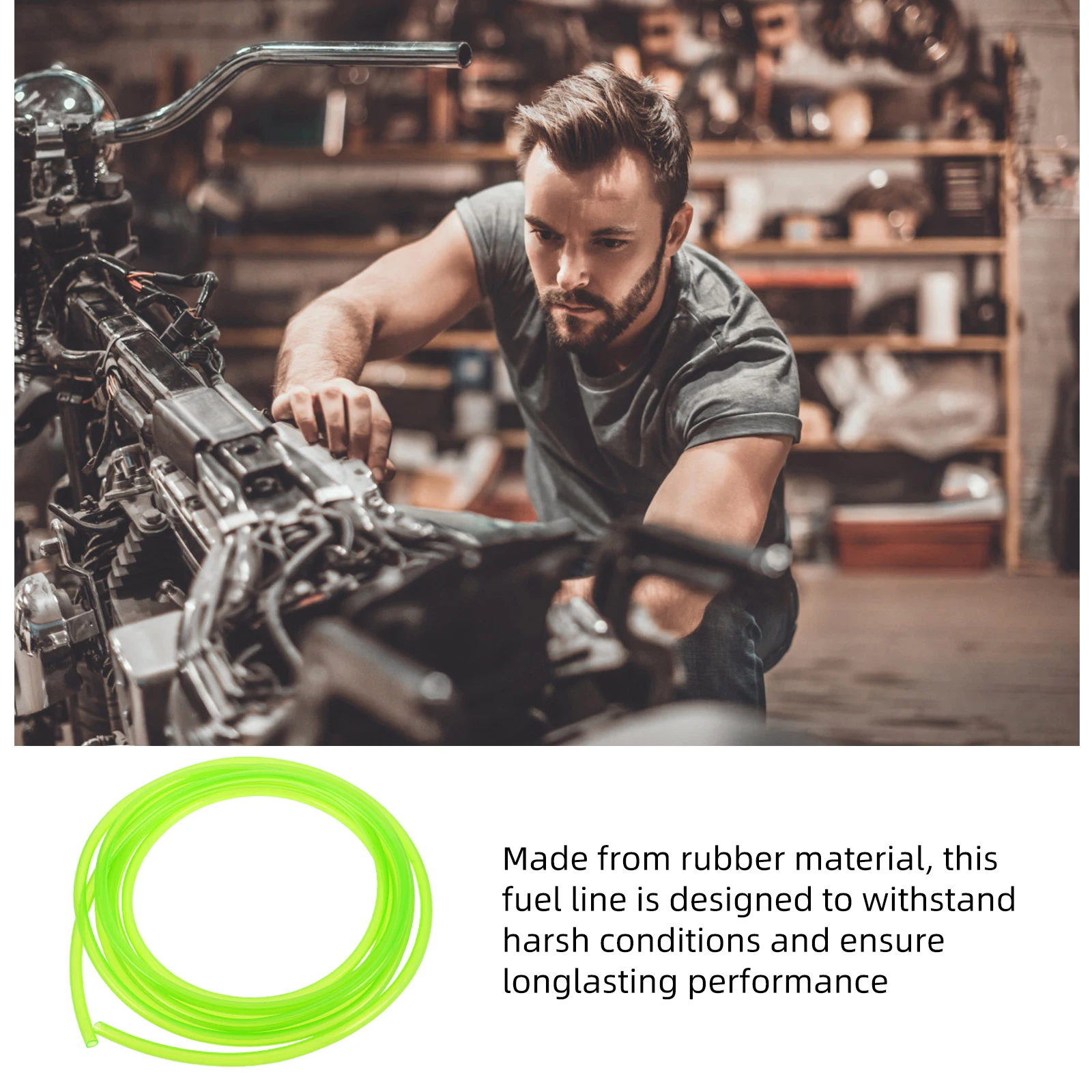 

Car Fuel Line Hose Green Silicone Heater Parts Oil Pipe Car Heating Efficient Durable Construction Easy Installation Compatible