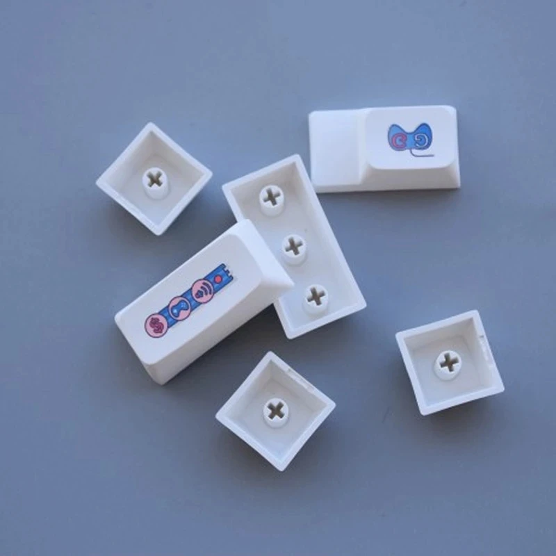 แป้นพิมพ์ Keycap XDA โปรไฟล์122ชุดสีขาวเรียบง่าย PBT Dye Subbed คีย์สำหรับ MX สวิทช์วิดีโอเกม City หมวก