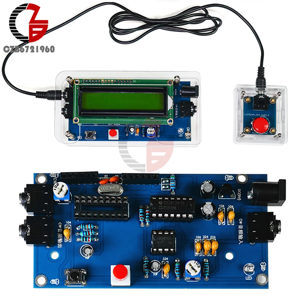 DC9V CW Decoder Morse Code Reader DIY CW Trainer Decoder Kit LCD Display Radio Circuit Board Electronic Welding Practice Kits