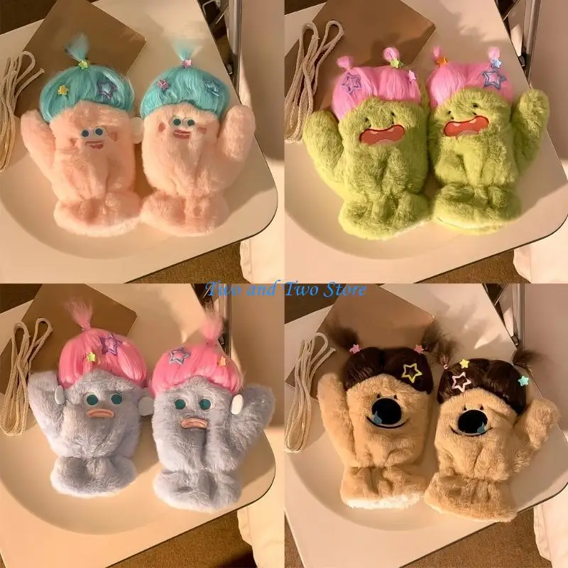 قفازات الشتاء الدافئة HX6F للجنسين، قفازات أصابع كاملة، قفازات حرارية أنيقة للمراهقين #3