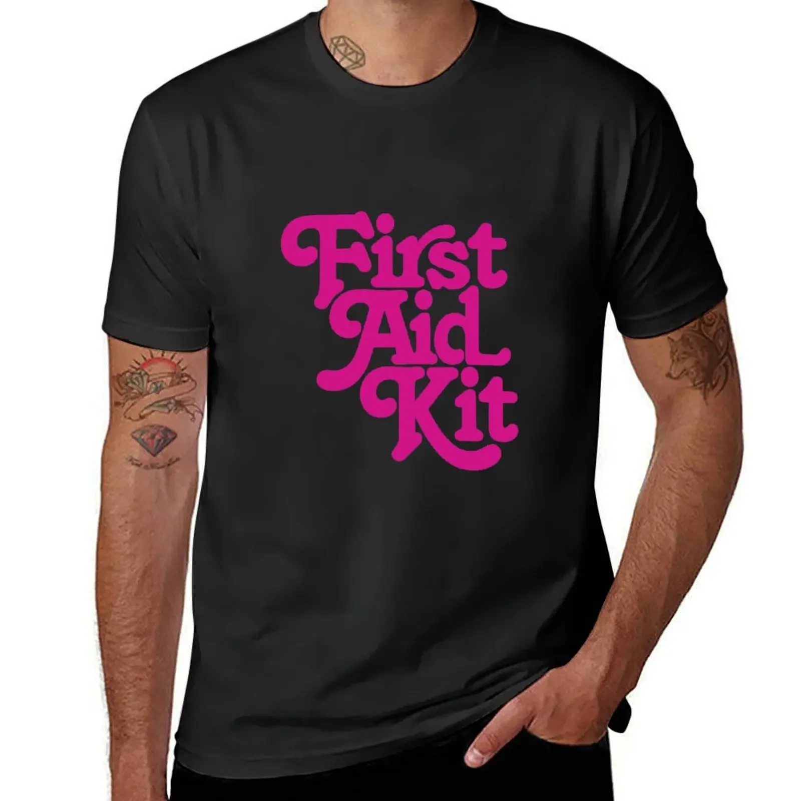 First Aid Kit Band Pink T-Shirt for a boy shirts graphic vintage anime shirt mens t shirt graphic