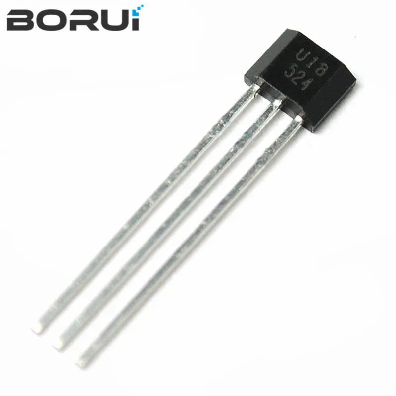 100pcs U18 US1881 TO-92 OH188 1881 U18 TO92 Hall Effect Sensor Magnetic Detector Hall Sensor Motor