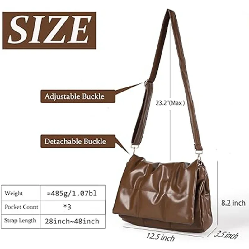 SN22 Bolsa tote acolchoada bolsa de ombro bolsa designer bolsa crossbody para mulheres