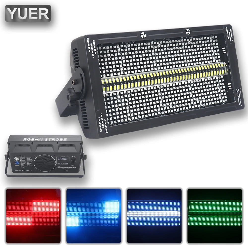 250W Strobe Light 8+8 segments RGB +White Wall Wash Lights Horse Racing Effect Flash High Brightness DMX512 DJ Wedding Xmas Bar