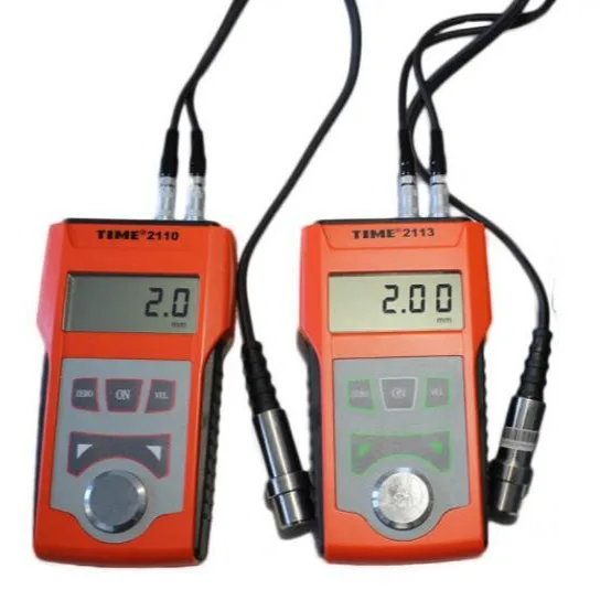 #W Time2113 Portable Electronic High Accuracy Ultrasonic Thickness Gauge (Original TT130 Upgrade) 1 Year For Metal Pipe Wall Ste
