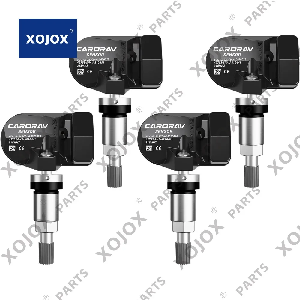 

XOJOX 4-Pack Tire Pressure Monitoring System Sensor TPMS For Honda CR-Z Odyssey Fit Insight Civic, 08-11 Acura CSX Replaces 4275