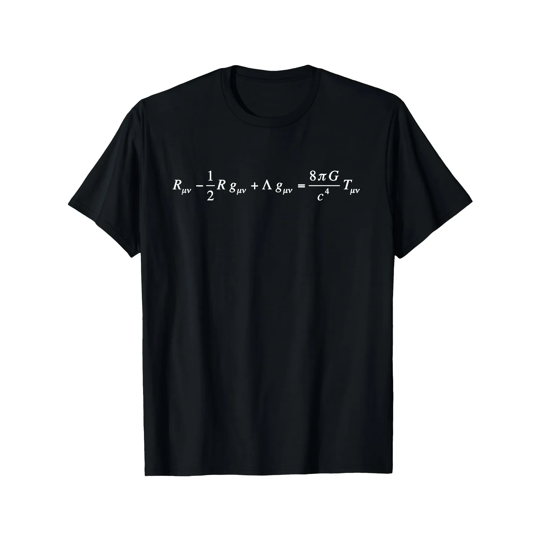 General Relativity Field Equations T-Shirt for Men Physics Nerd Scientist Teacher Student Casual Tee