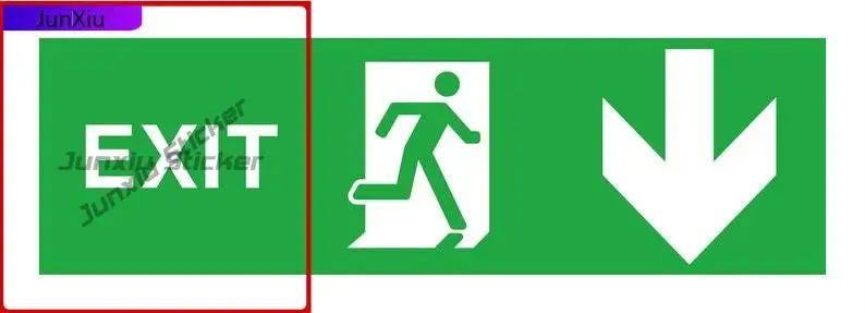 

Exit Down Safety Warning Sticker Cool Laptop Wall Durable Vinyl Vehicle Decor Vinyl Decal For Car Truck SUV Window Bumper Laptop