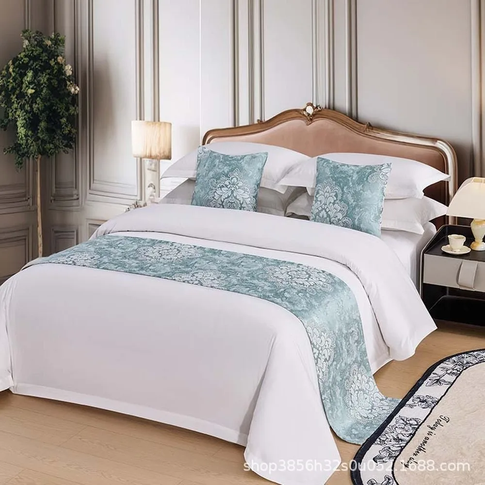 Modern Light Luxury Hotel Bed End Towel High-Quality Bed Blanket Internet Celebrity Design for Homestays High-end Bed Cover