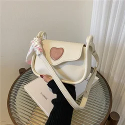 Women Fashionable Crossbody Small Square Bag Female Versatile PU Leather Phone Pouch Personality Niche Shoulder Underarm Bags