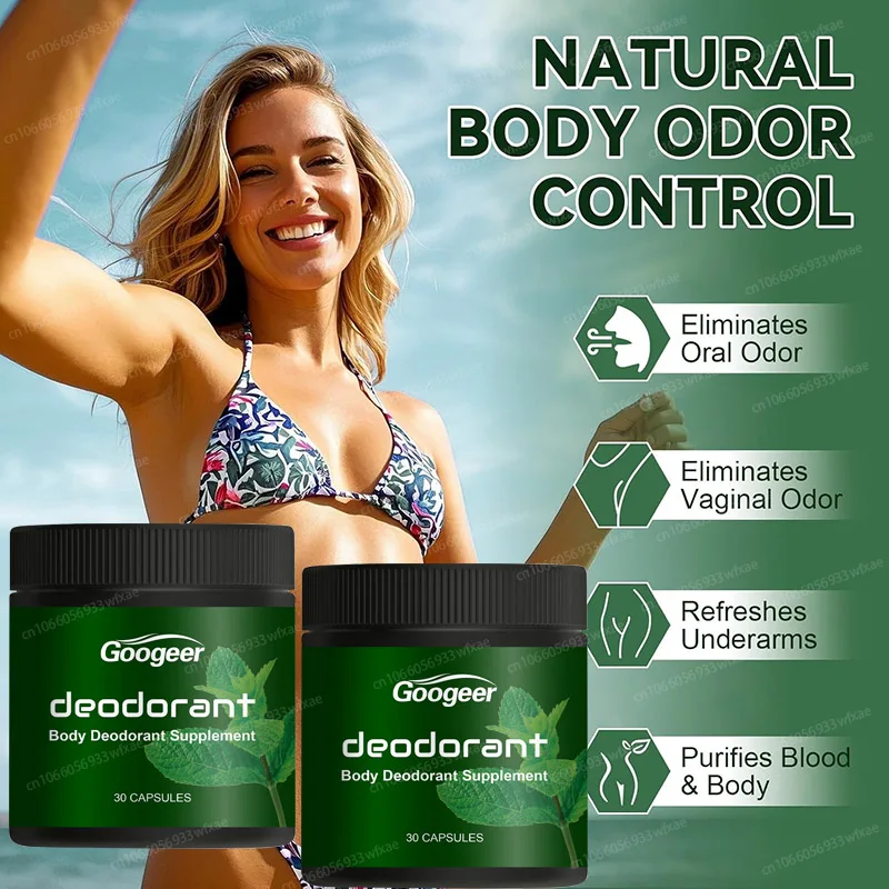 

Body Deodorizing Supplement Chlorophyll Capsules Supports Fresh Breath & Whole-Body Freshness