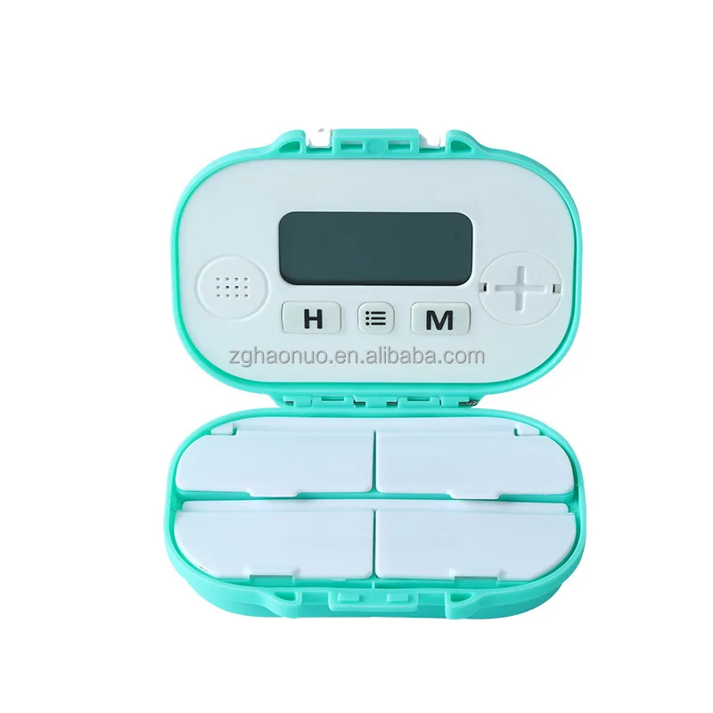 Weekly Portable Electronic Smart Medicine Reminder Device Pill Box