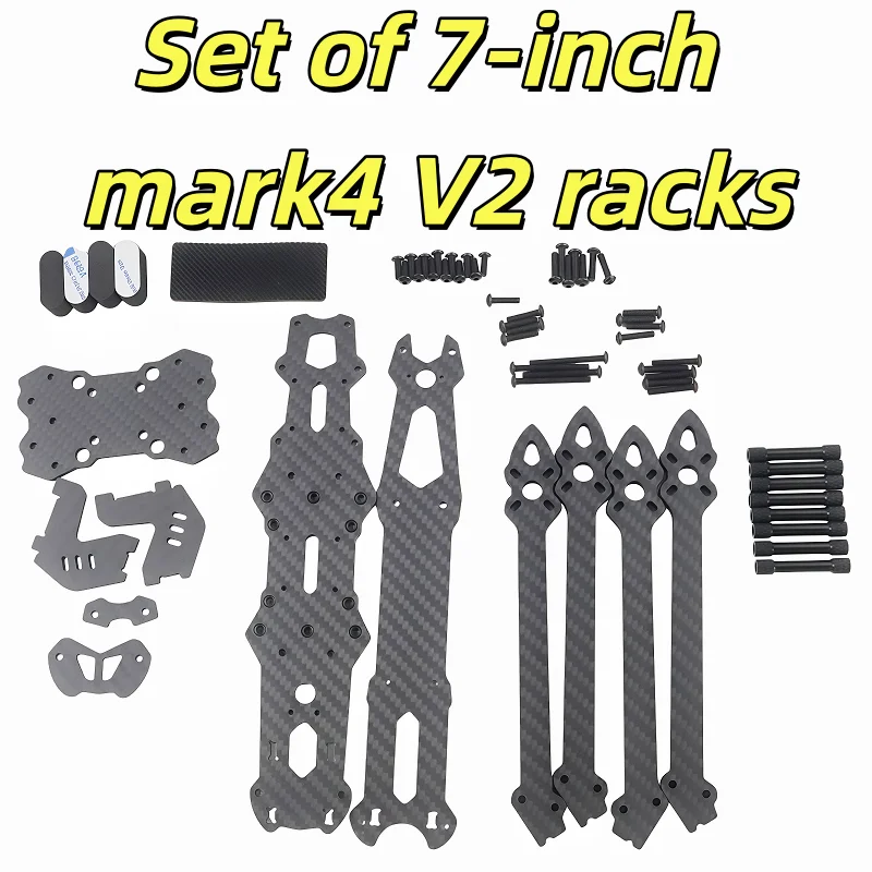 MARK V2 7/8/9/10/13/15inch 3K Carbon Fiber H-Type FPV Drone Frame Kit 367/387/427mm Wheelbase For Freestyle FPV Racing Drone
