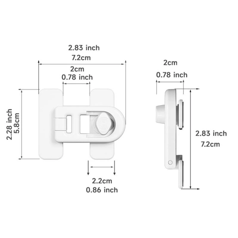 Campers Refrigerator Lock Secure Travel Shockproof Fridge Door Latches Baby Safe