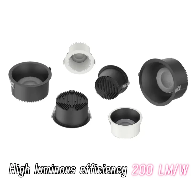 

High luminous efficiency Recessed LED anti-glare downlights 7W20W36W SMD 50° Spotlight Ceiling lantern AC85-265V Indoor lighting