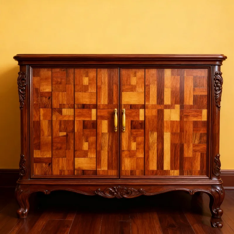 Faux Wood Patchwork Self-Adhesive Wallpaper Vintage Realistic Wood Texture Waterproof Wall Sticker for Home Furniture Renovation