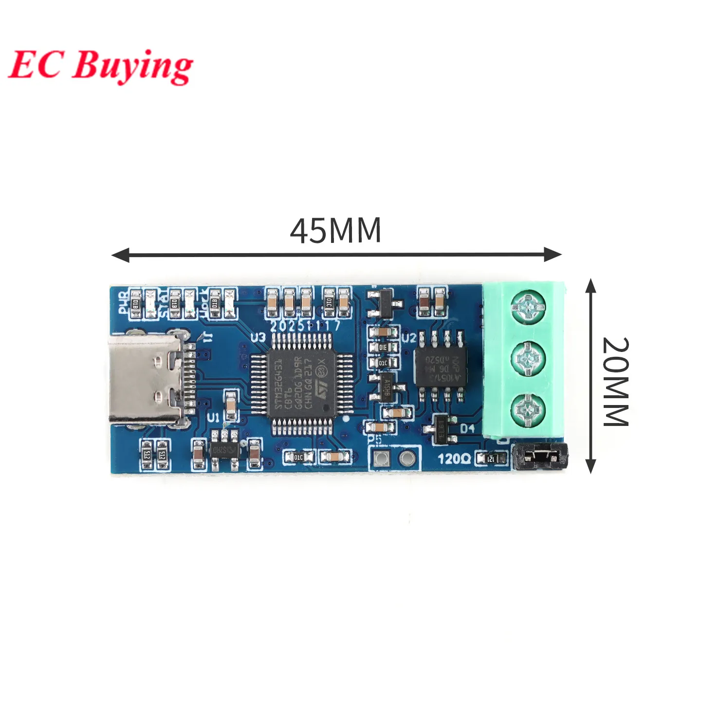 USB to CAN Module Support CAN2.0A CAN2.0B CAN-FD Protocol CAN Bus Analyzer V2.0 Debugging Assistant Communication Module Adapter